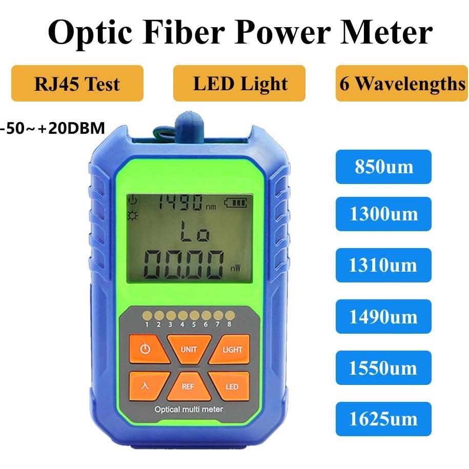 Kit de herramientas de fibra óptica QUNNIE FTTH con medidor