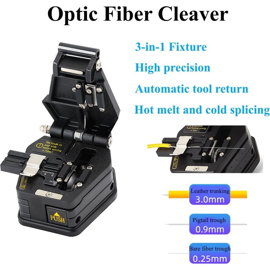 Kit de herramientas de fibra óptica QUNNIE FTTH con medidor