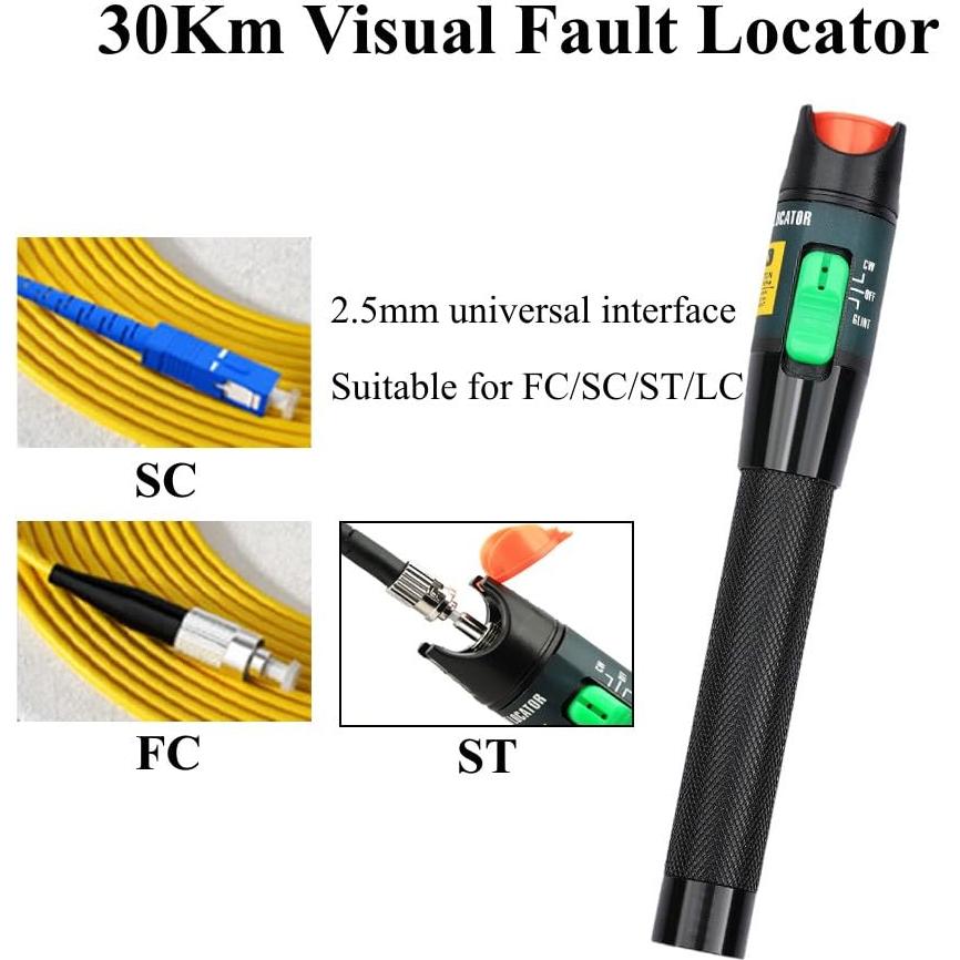 Kit de herramientas de fibra óptica QUNNIE FTTH con medidor