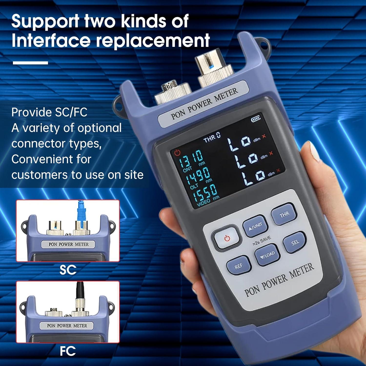 Medidor de Potencia Óptica PON Duogalia 3 Longitudes de Onda