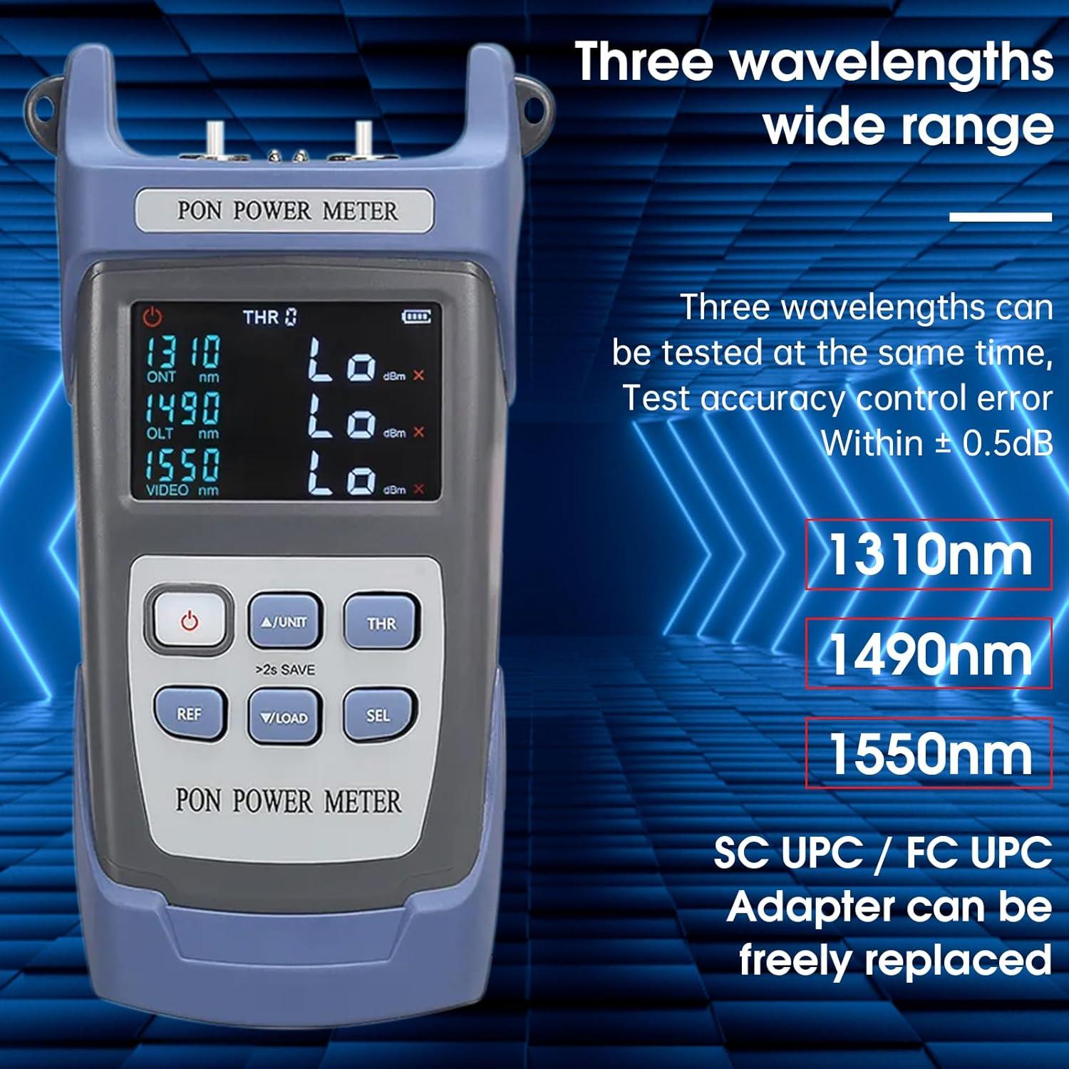Medidor de Potencia Óptica PON Duogalia 3 Longitudes de Onda