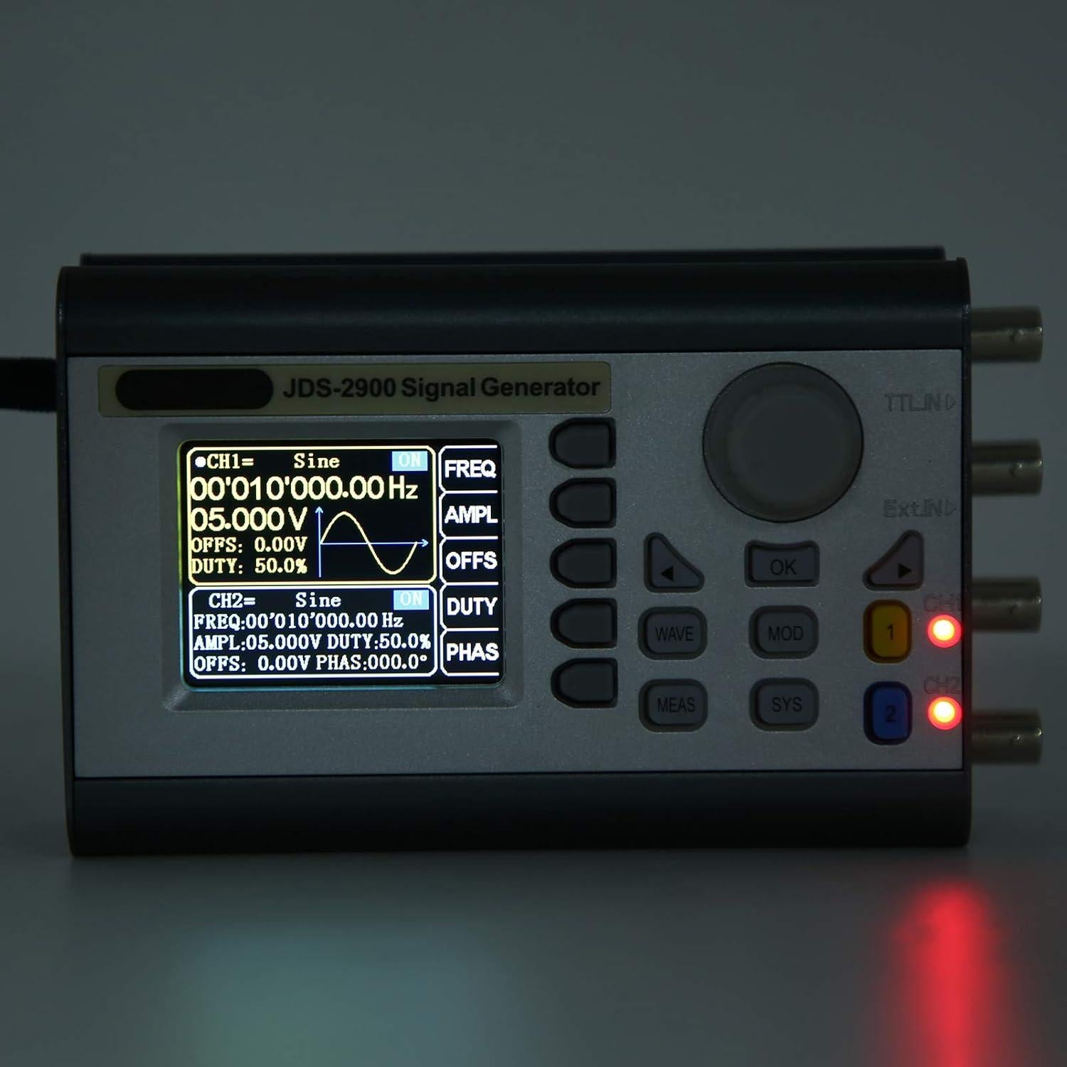 Generador de Señal DDS JDS2900 50MHz Doble Canal Laboratorio