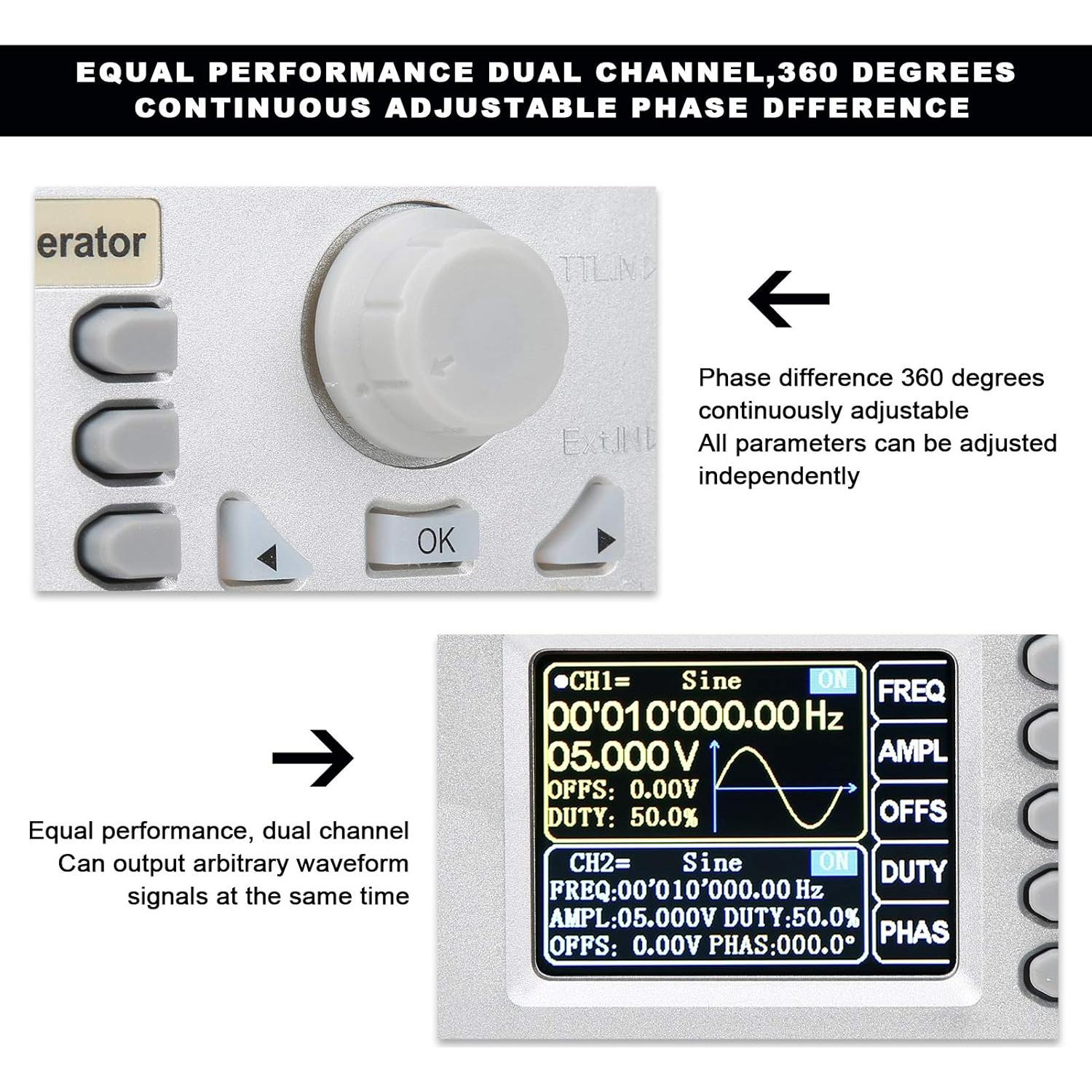 Generador de Señal DDS JDS2900 50MHz Doble Canal Laboratorio