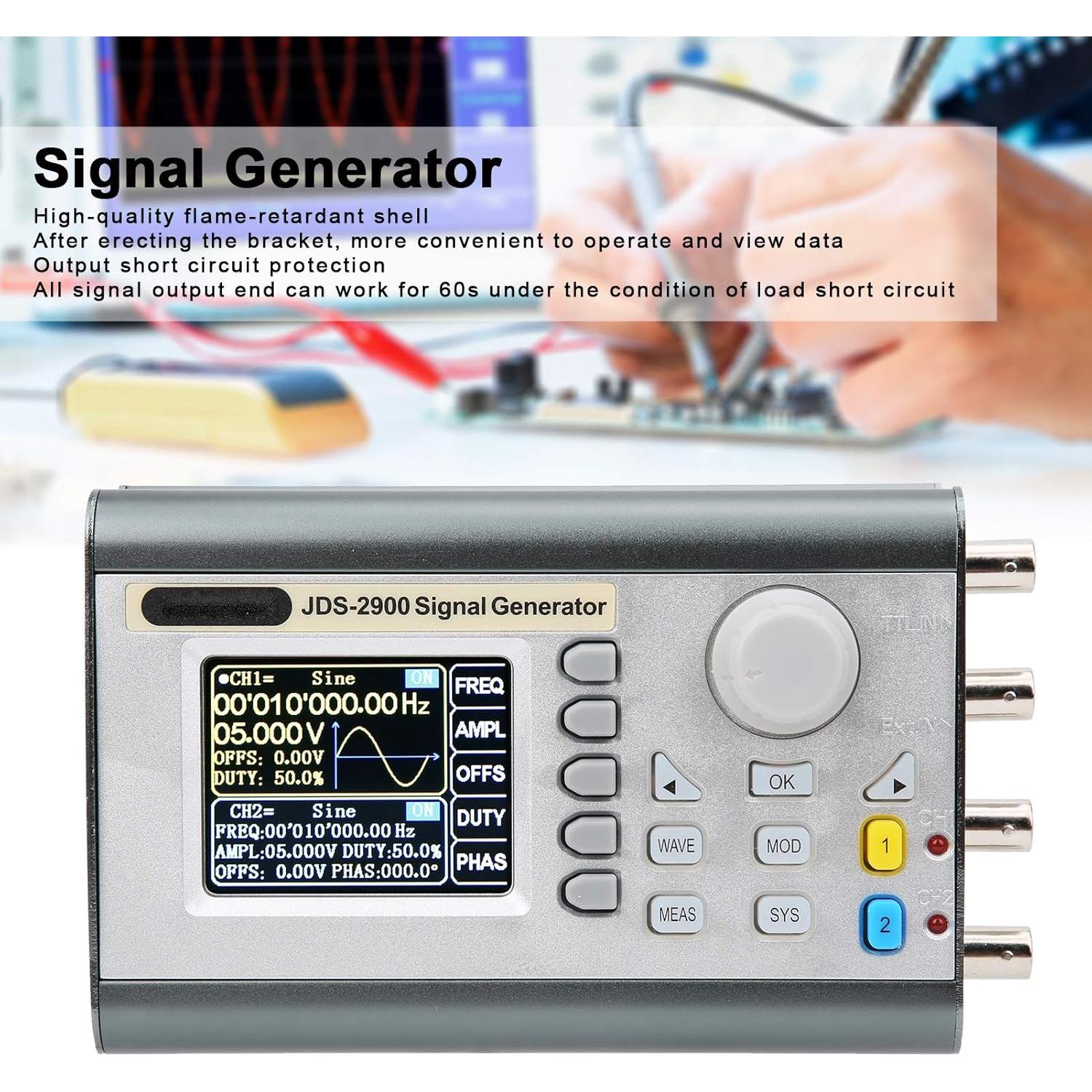 Generador de Señal DDS JDS2900 50MHz Doble Canal Laboratorio