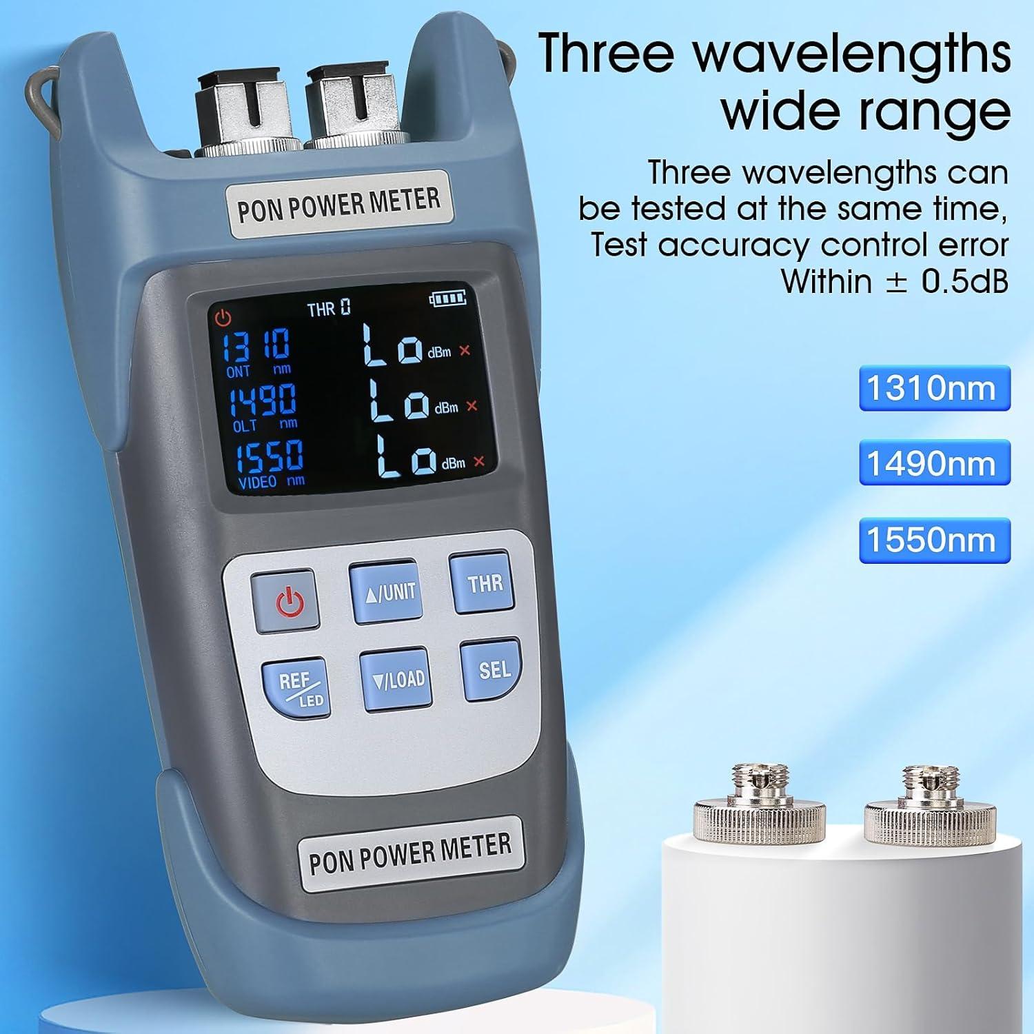 Medidor de Potencia Óptica PON Sumchan A-330U 1310/1490/1550nm