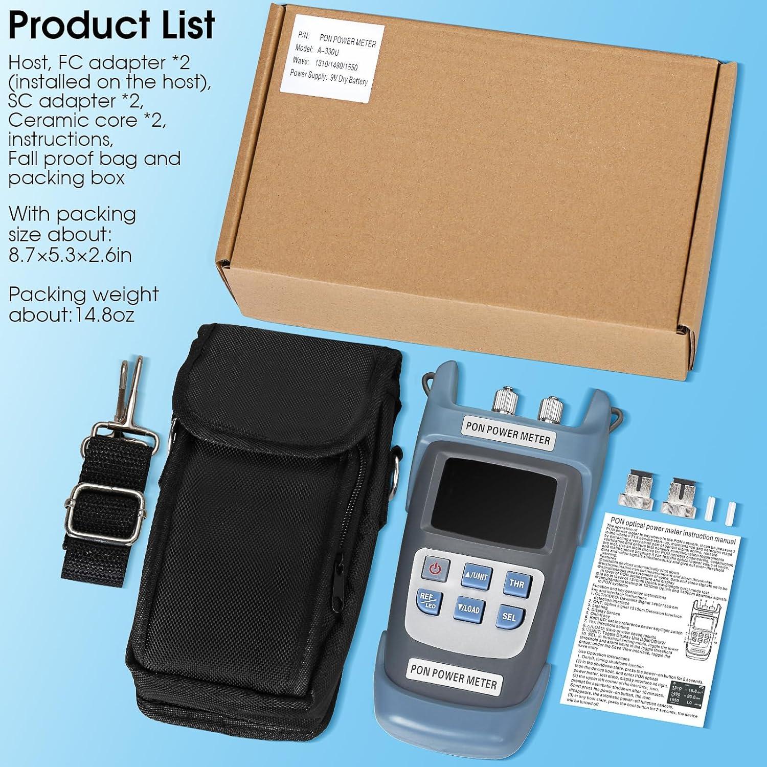 Medidor de Potencia Óptica PON Sumchan A-330U 1310/1490/1550nm