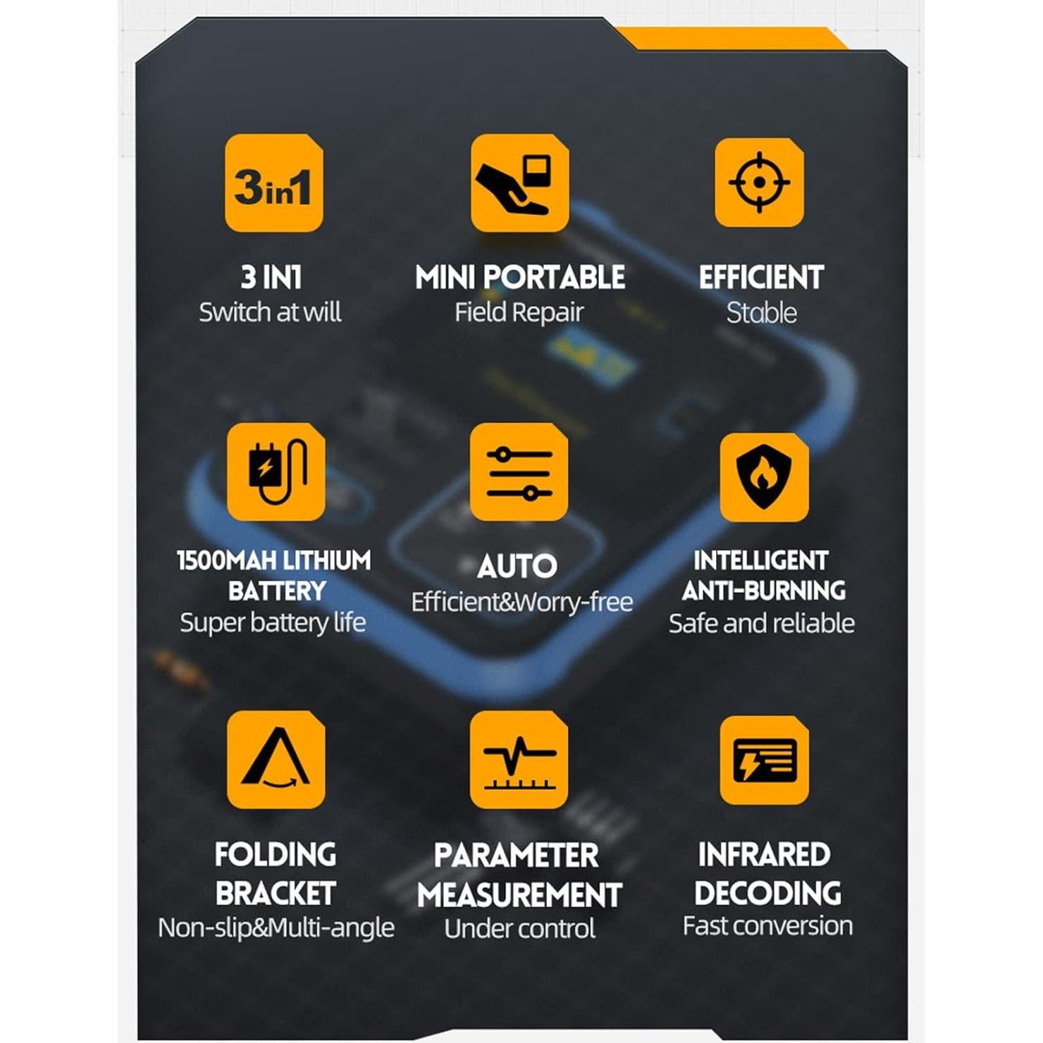 Osciloscopio Digital Portátil Hilitand 3 en 1 500 kHz
