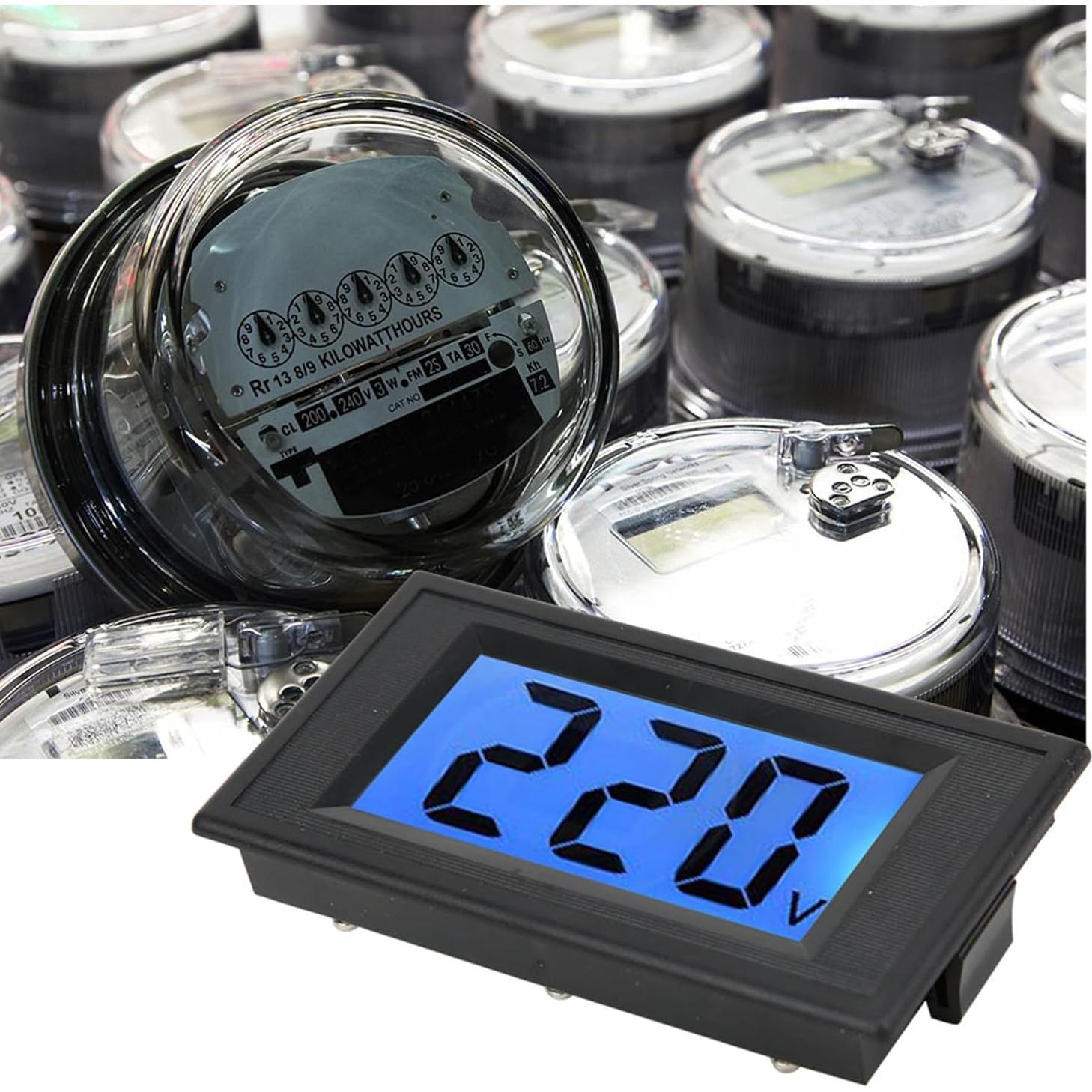 Voltímetro Digital AC Walfront YB5135D 80-500V Pantalla LCD