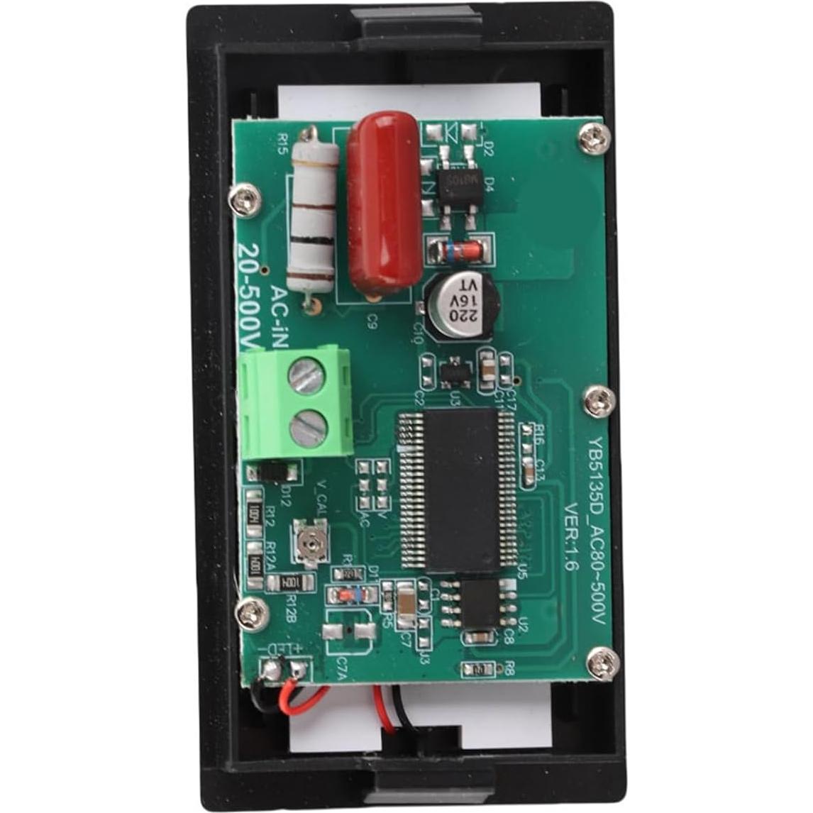 Voltímetro Digital AC Walfront YB5135D 80-500V Pantalla LCD