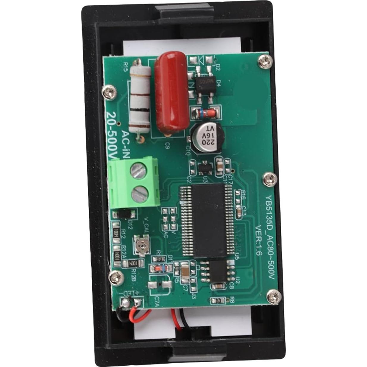 Voltímetro Digital AC Walfront YB5135D 80-500V Pantalla LCD