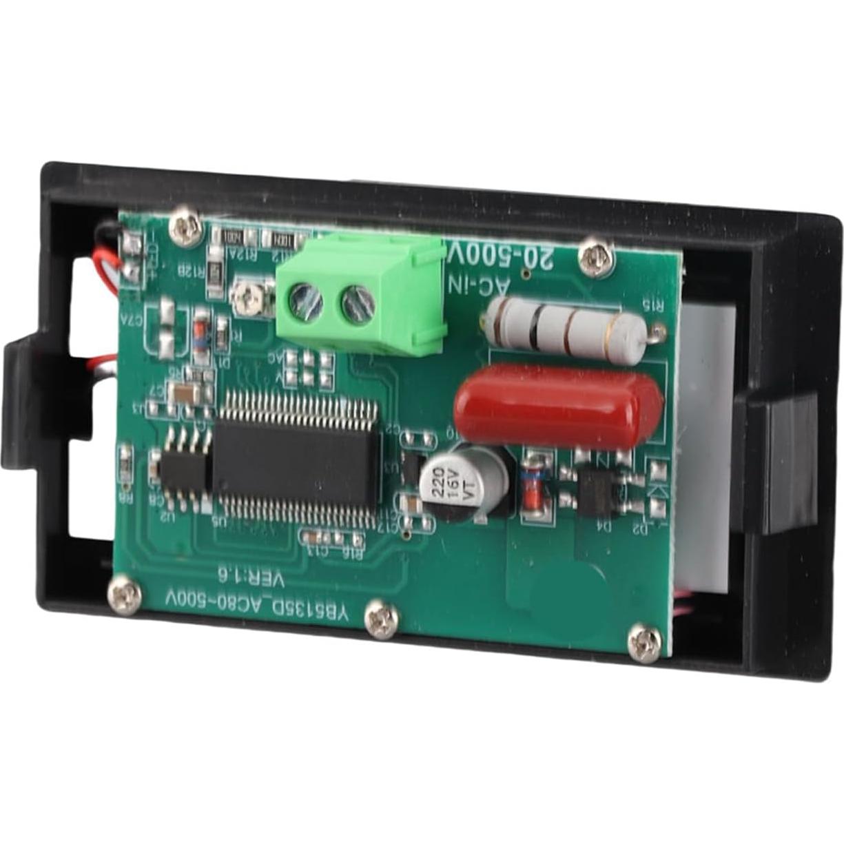 Voltímetro Digital AC Walfront YB5135D 80-500V Pantalla LCD