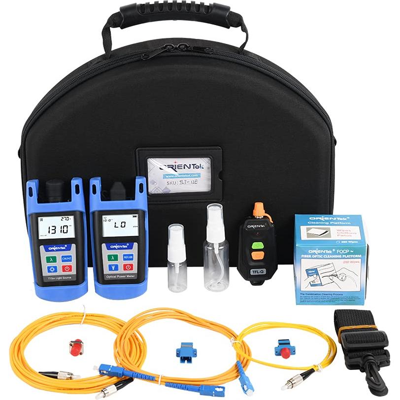 Kit de Herramientas FTTH Orientek TLT-7E Medidor de Potencia Óptica