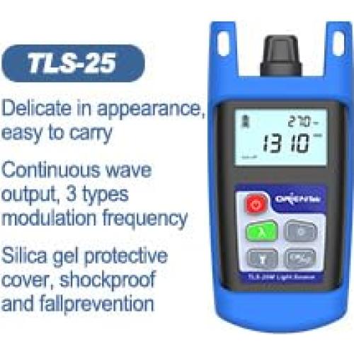 Kit de Herramientas FTTH Orientek TLT-7E Medidor de Potencia Óptica