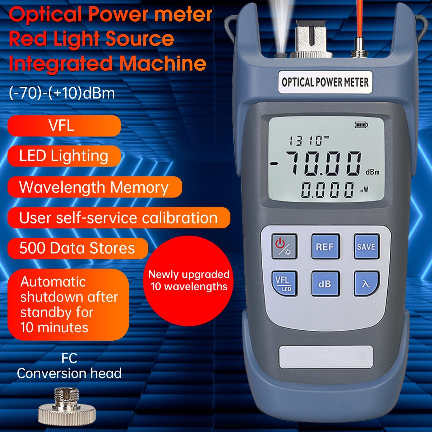 Medidor de Potencia Óptica Duogalia G710B 10Km 10 Longitudes
