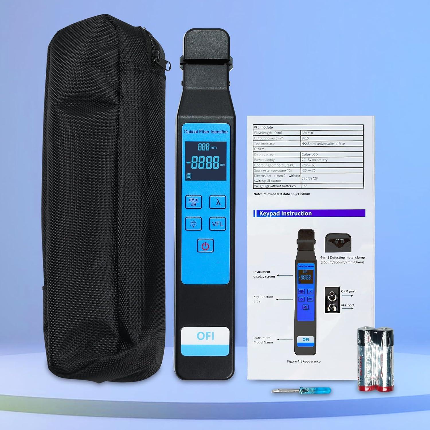 Identificador de Fibra Óptica Gain Express con VFL 10KM y OPM