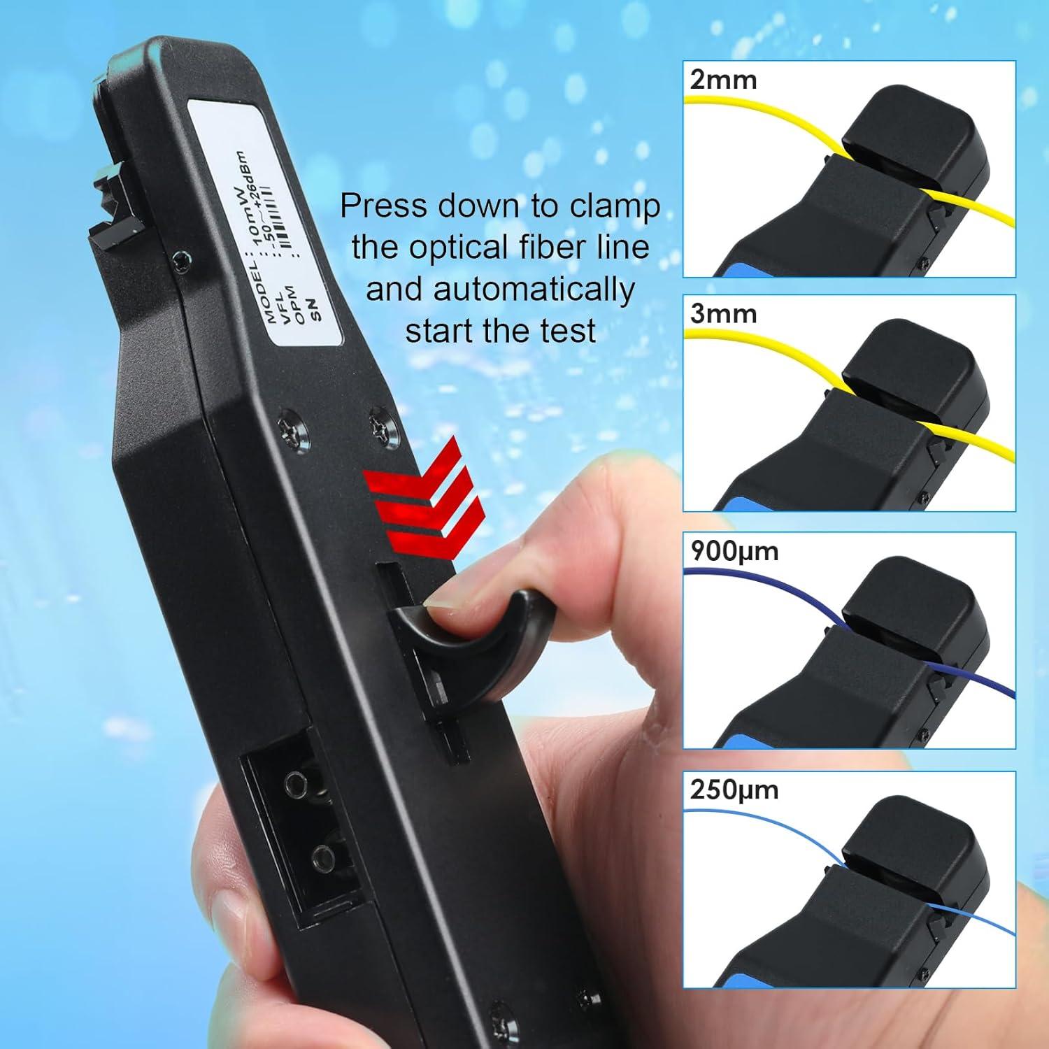 Identificador de Fibra Óptica Gain Express con VFL 10KM y OPM