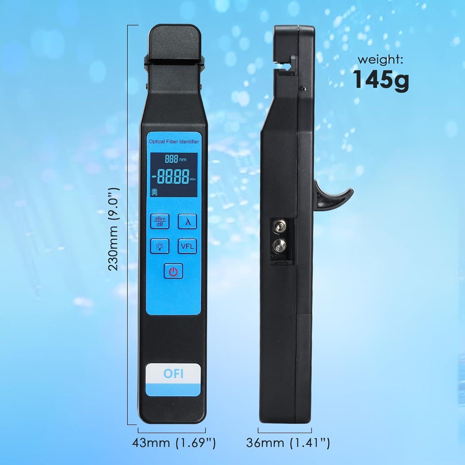 Identificador de Fibra Óptica Gain Express con VFL 10KM y OPM