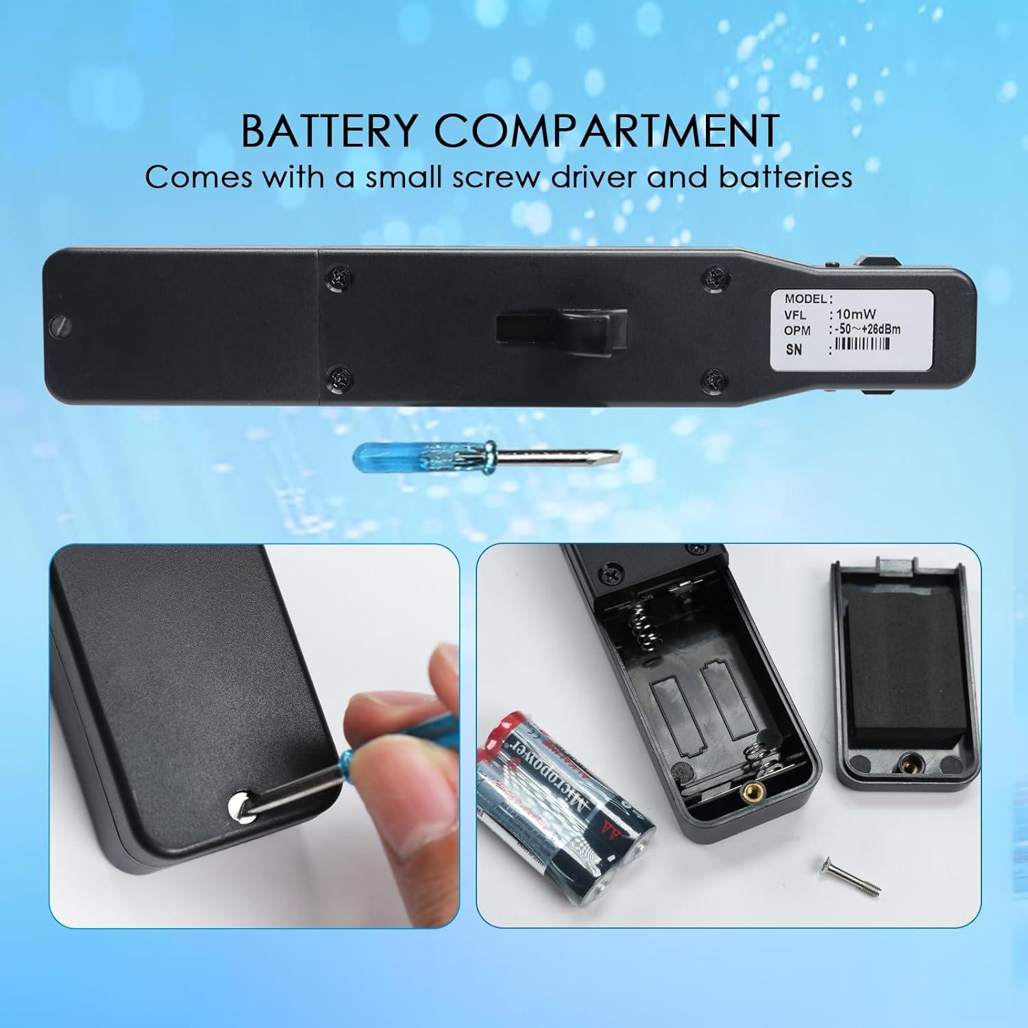 Identificador de Fibra Óptica Gain Express con VFL 10KM y OPM