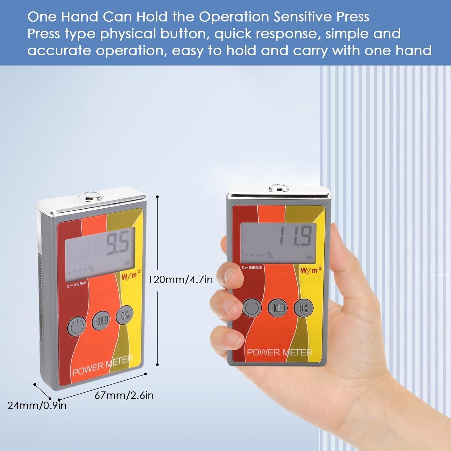 Medidor de Potencia Infrarroja Walfront LS122 0-40000W/m²