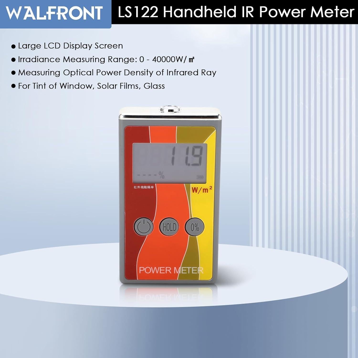 Medidor de Potencia Infrarroja Walfront LS122 0-40000W/m²