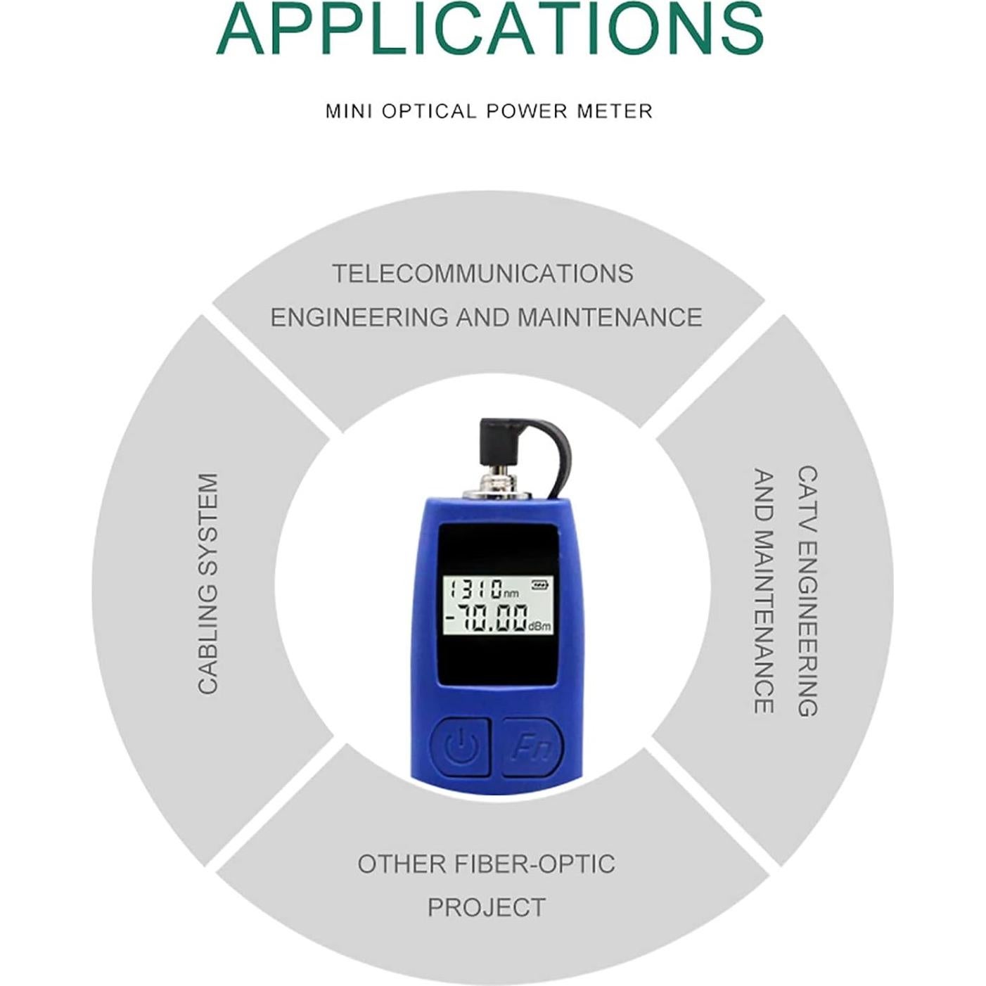 Medidor de Potencia Óptica Garosa TL537A -70 a +10dBm