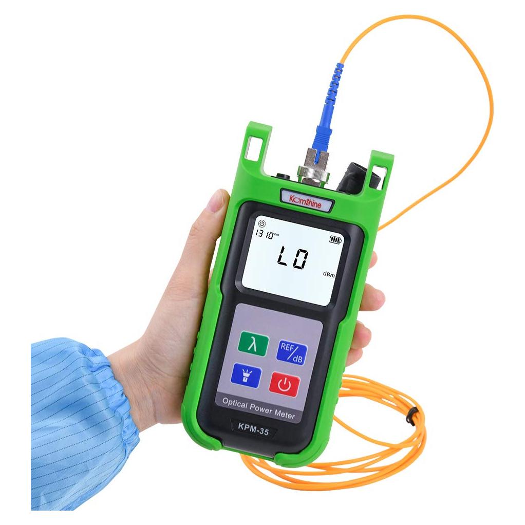 Medidor de Potencia Óptica KomShine KPM-35 7 Longitudes de Onda