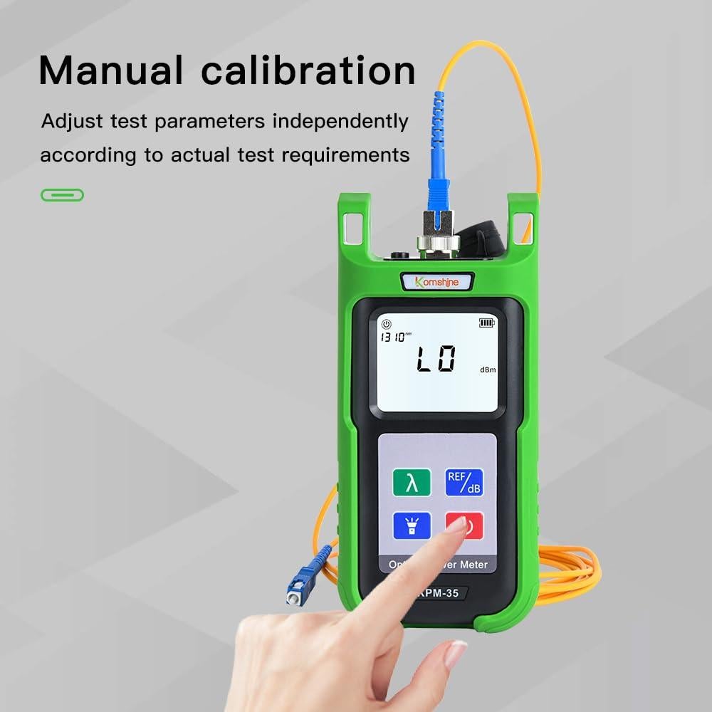 Medidor de Potencia Óptica KomShine KPM-35 7 Longitudes de Onda