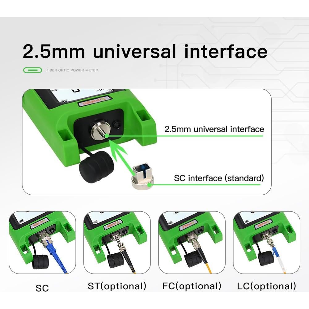 Medidor de Potencia Óptica KomShine KPM-35 7 Longitudes de Onda