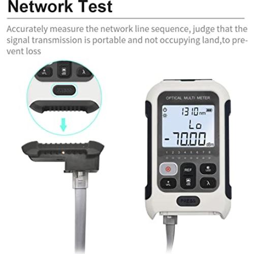 Medidor de Potencia Óptica Multifuncional Hilitand 800-1700nm