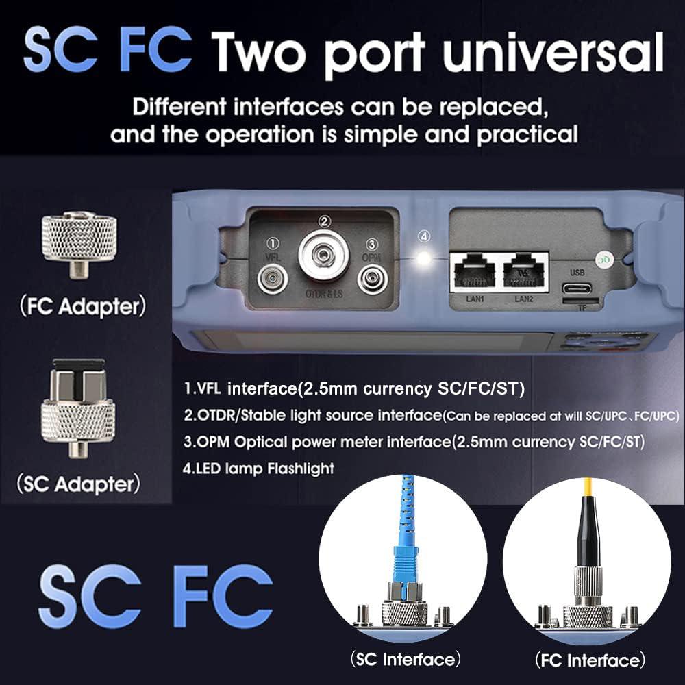 Mini-Pro SM OTDR 1310/1550nm 26/24dB Pantalla Táctil 4.3"