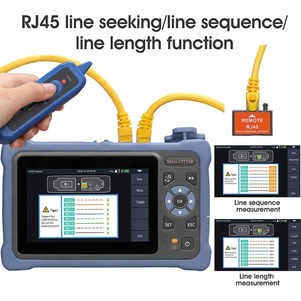 Mini-Pro SM OTDR 1310/1550nm 26/24dB Pantalla Táctil 4.3"
