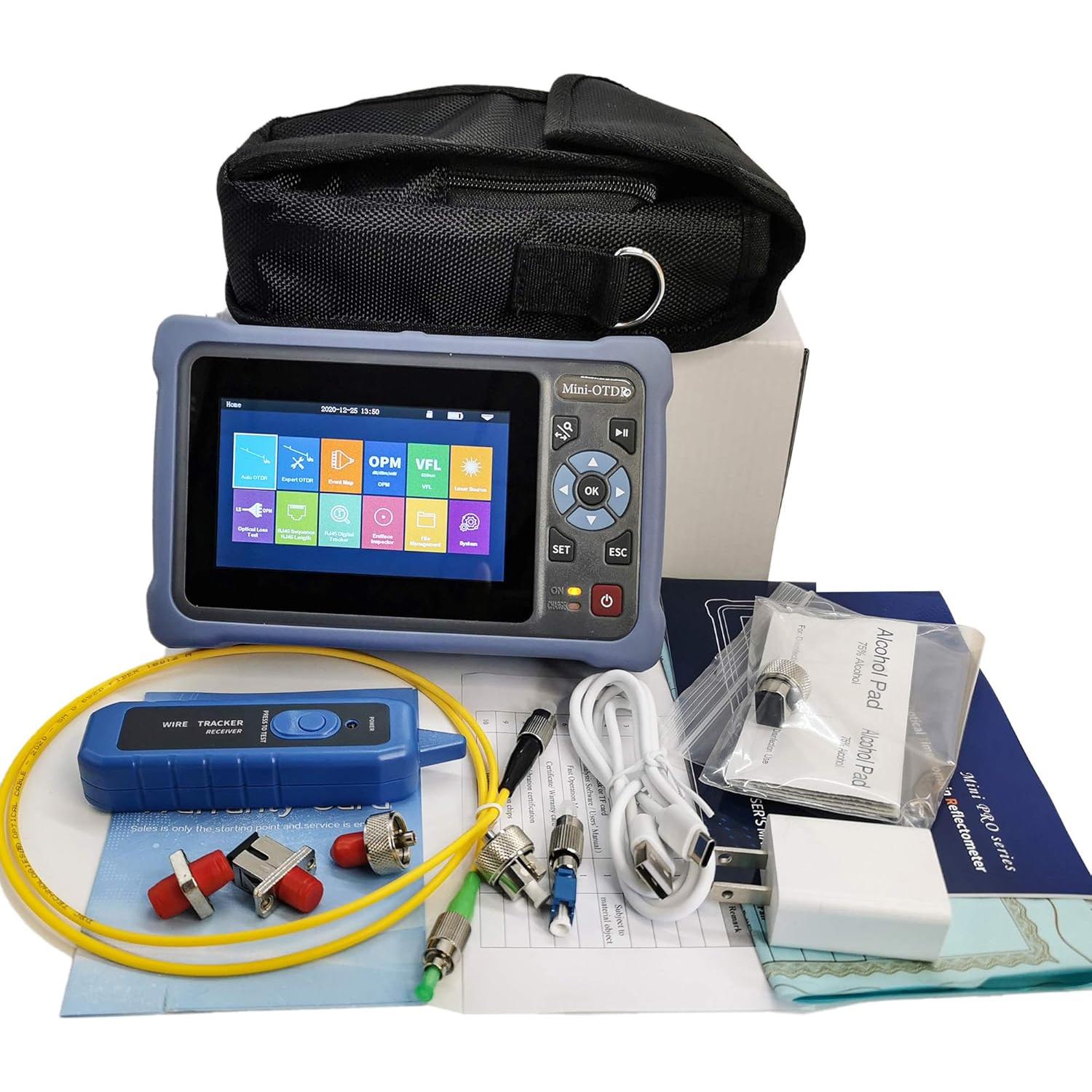 Mini-Pro SM OTDR 1310/1550nm 26/24dB Pantalla Táctil 4.3"