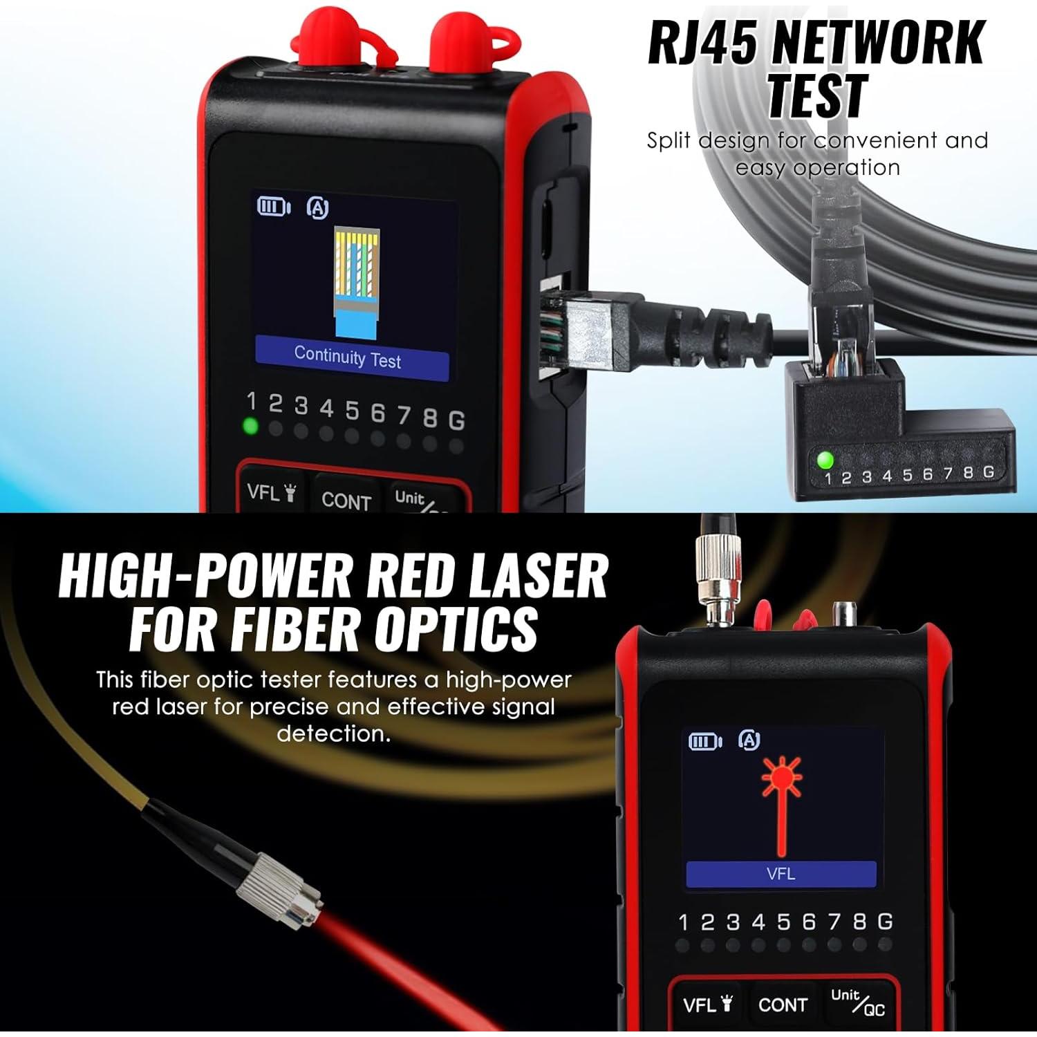 Probador de Potencia Óptica 4-en-1 Danoplus KIB0430