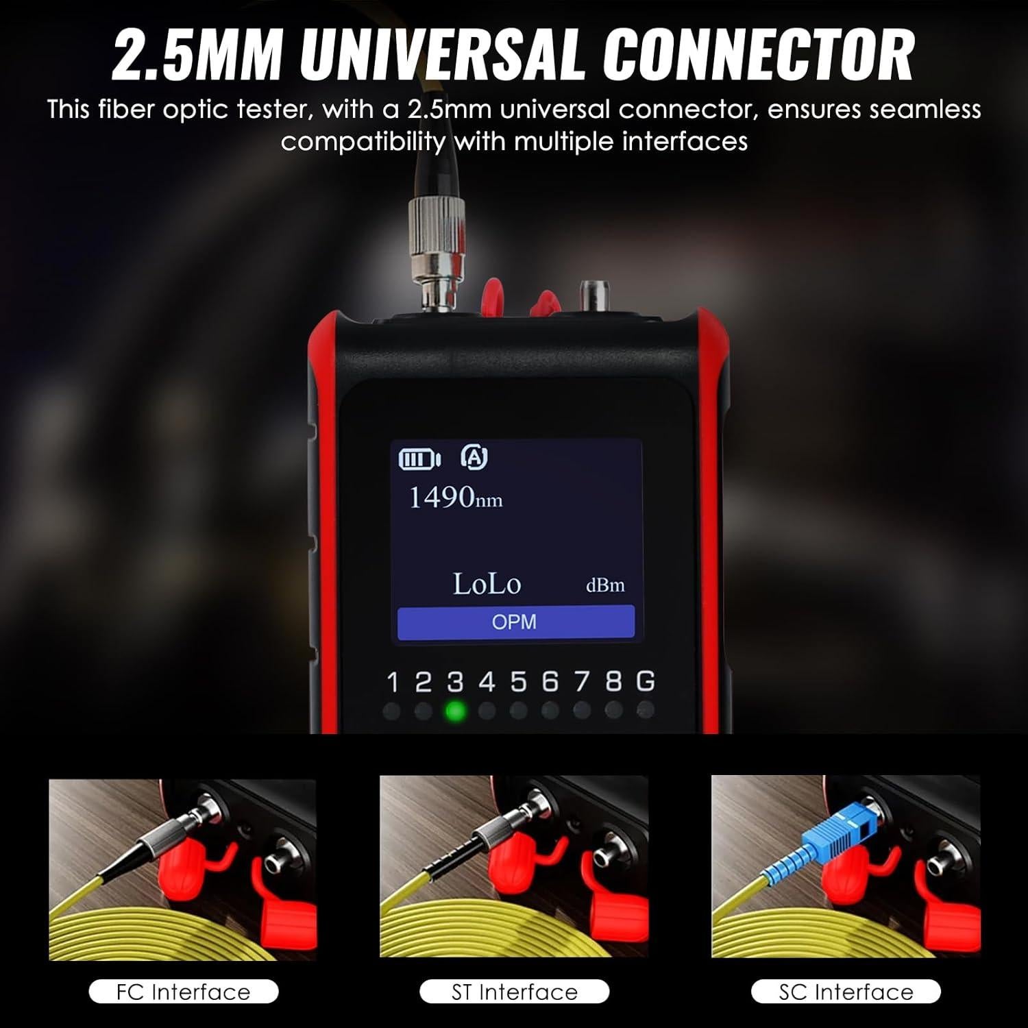 Probador de Potencia Óptica 4-en-1 Danoplus KIB0430