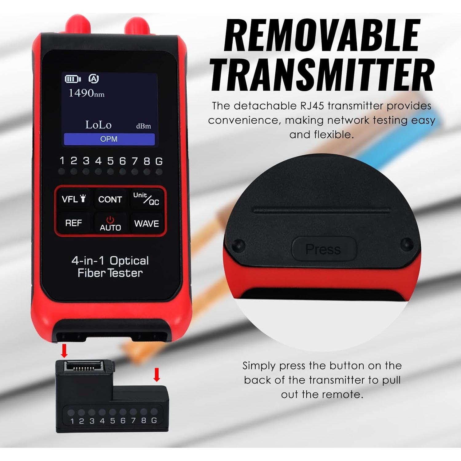 Probador de Potencia Óptica 4-en-1 Danoplus KIB0430