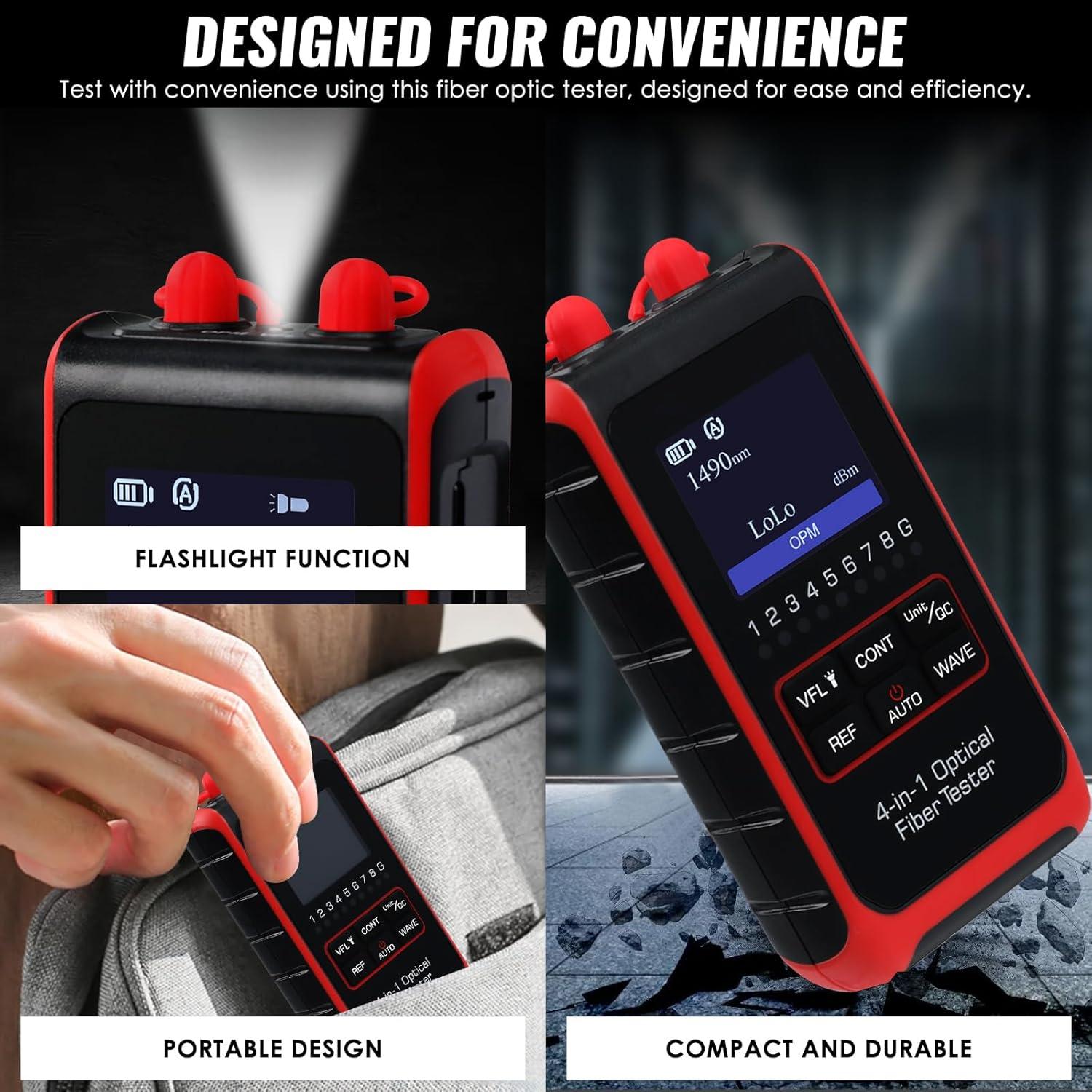 Probador de Potencia Óptica 4-en-1 Danoplus KIB0430