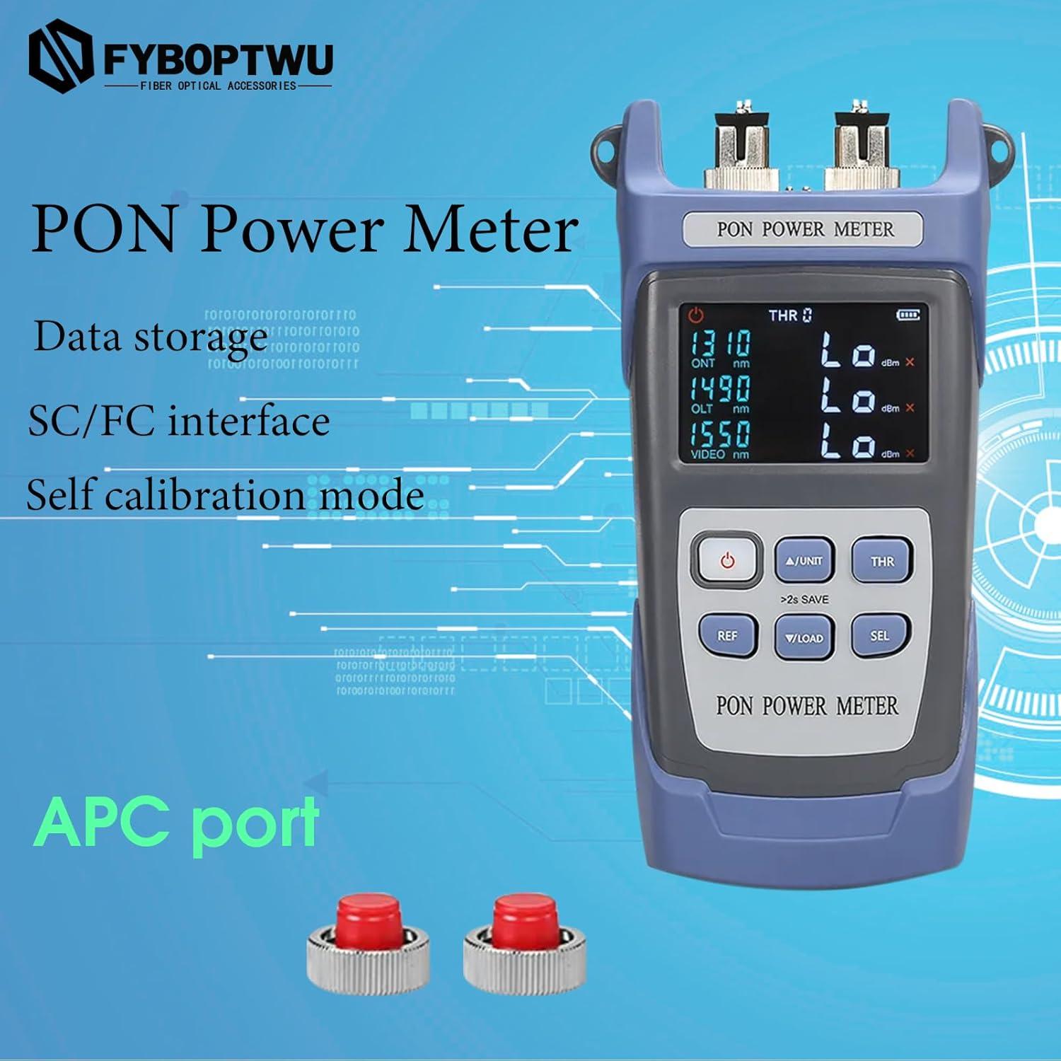 Probador de Potencia de Fibra Óptica FYBOPTWU SC-APC 4 en 1