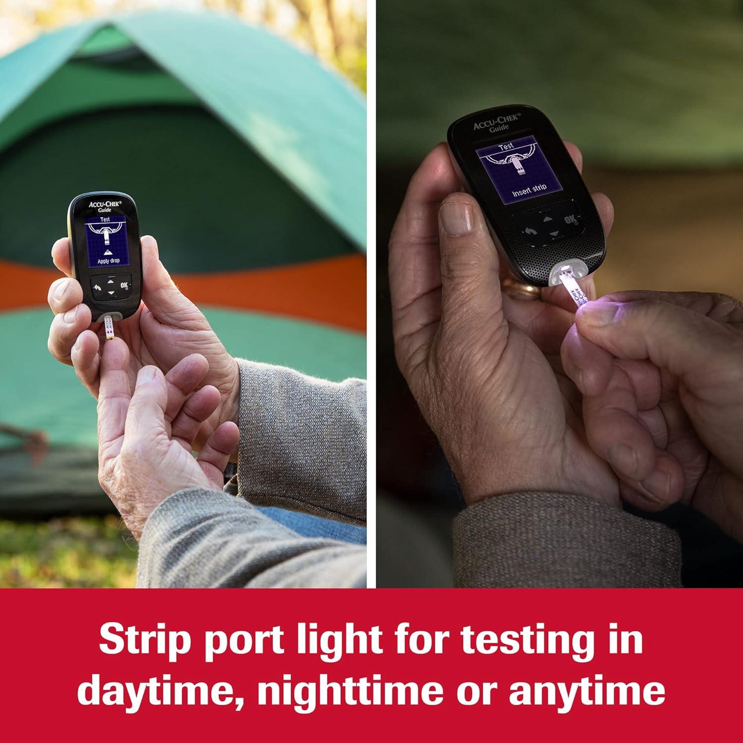 Medidor de Glucosa Accu-Chek Guide con Bluetooth y Pantalla LCD