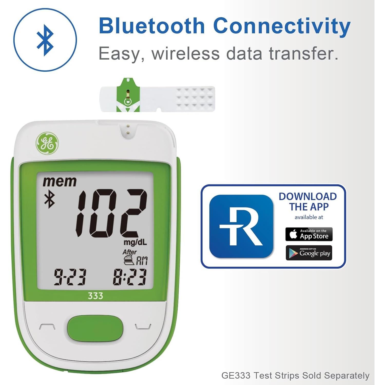 Glucómetro GE333 Bionime | Monitoreo Glucosa Bluetooth | Resultados 5 Segundos