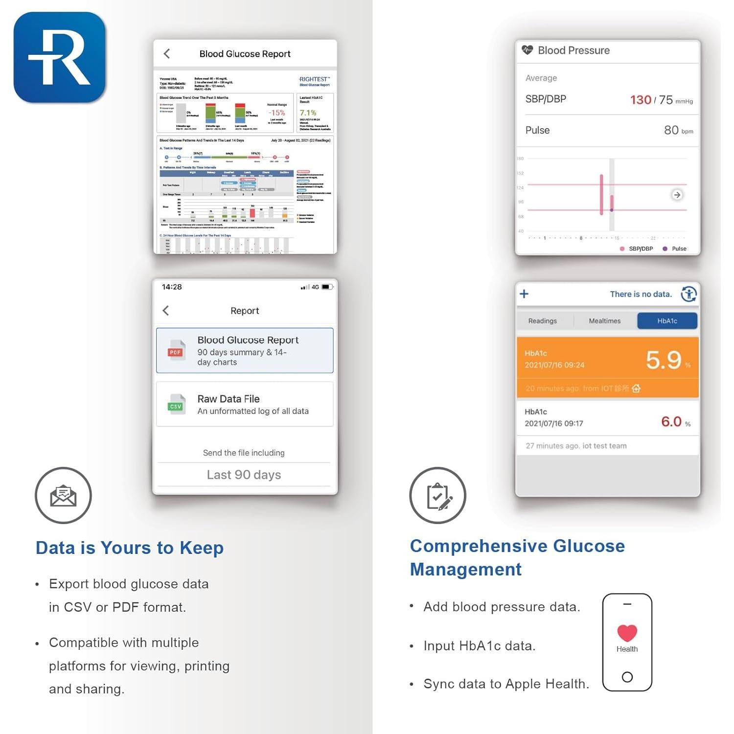 Glucómetro GE333 Bionime | Monitoreo Glucosa Bluetooth | Resultados 5 Segundos