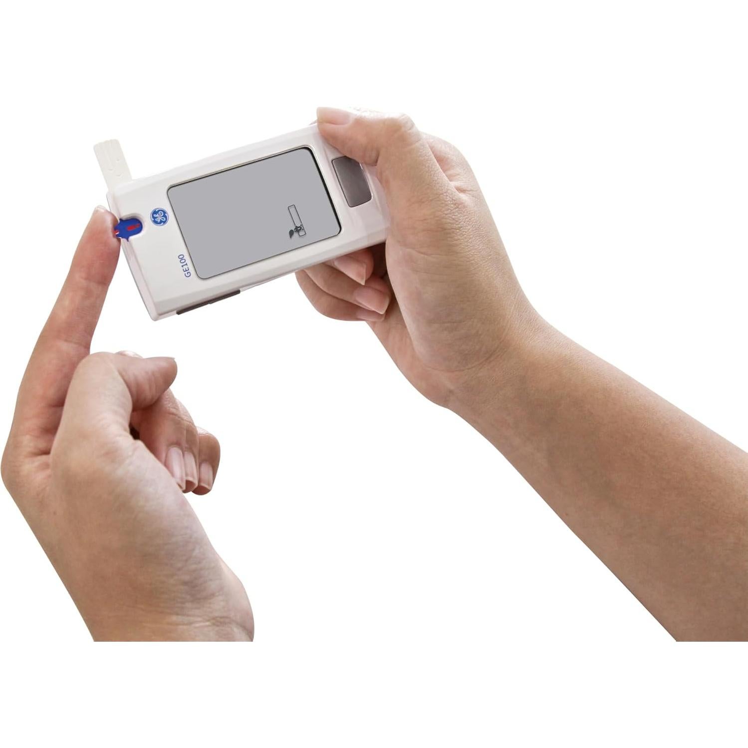 Medidor de Glucosa en Sangre GE100 - Pantalla Grande, Resultados Rápidos