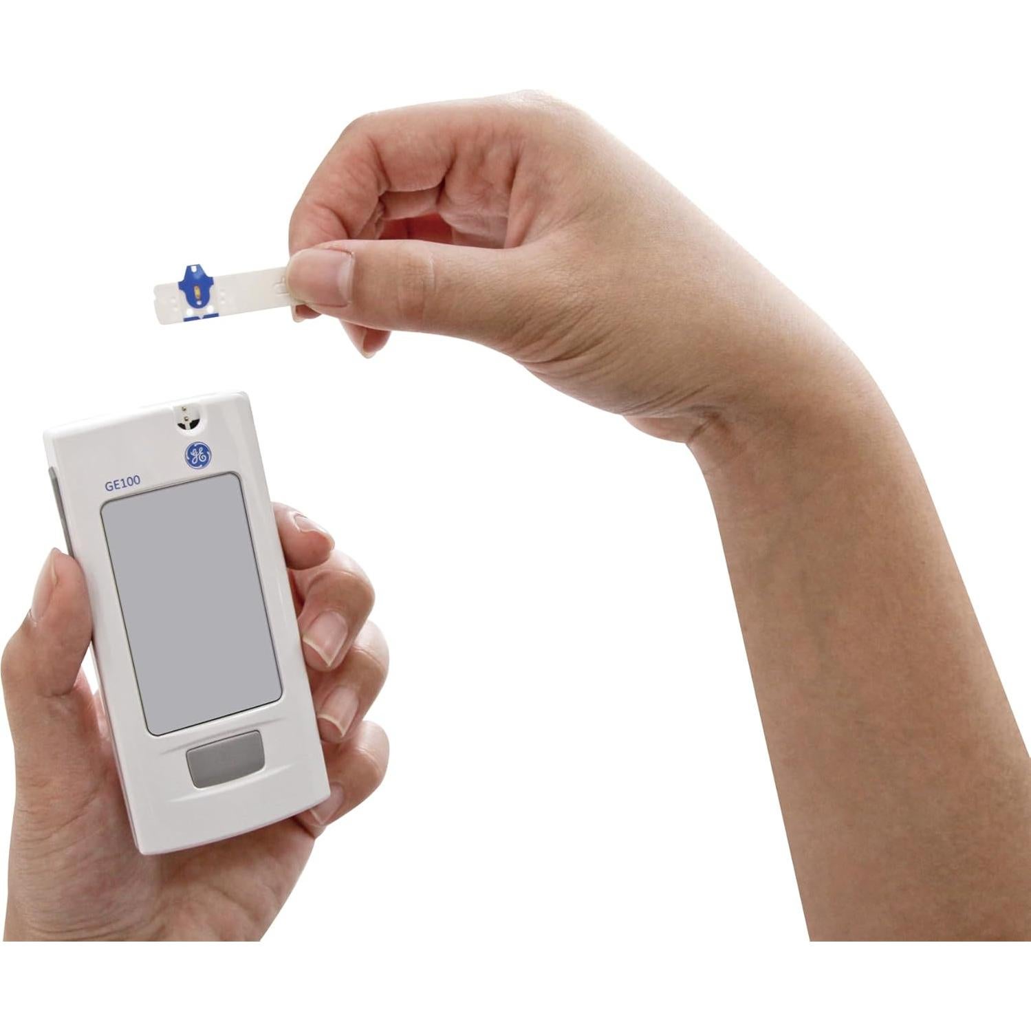 Medidor de Glucosa en Sangre GE100 - Pantalla Grande, Resultados Rápidos