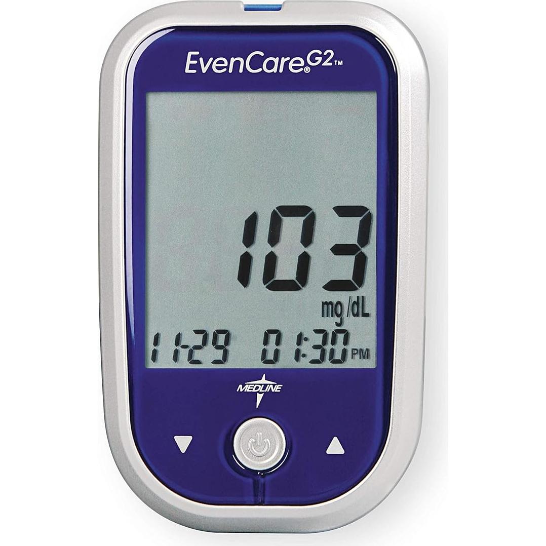 Medidor de Glucosa Medline EvenCare G2 - Resultados en 6 Segundos