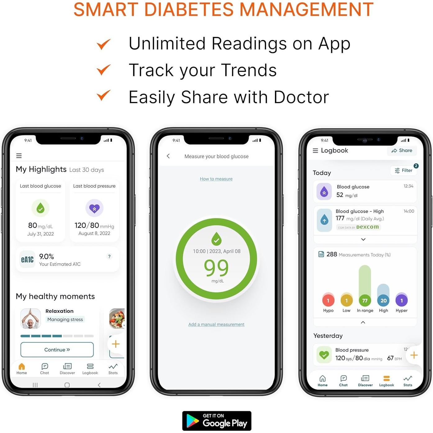 DARIO Kit de Monitor de Glucosa USB-C para Android - 25 Tiras y 10 Lancetas