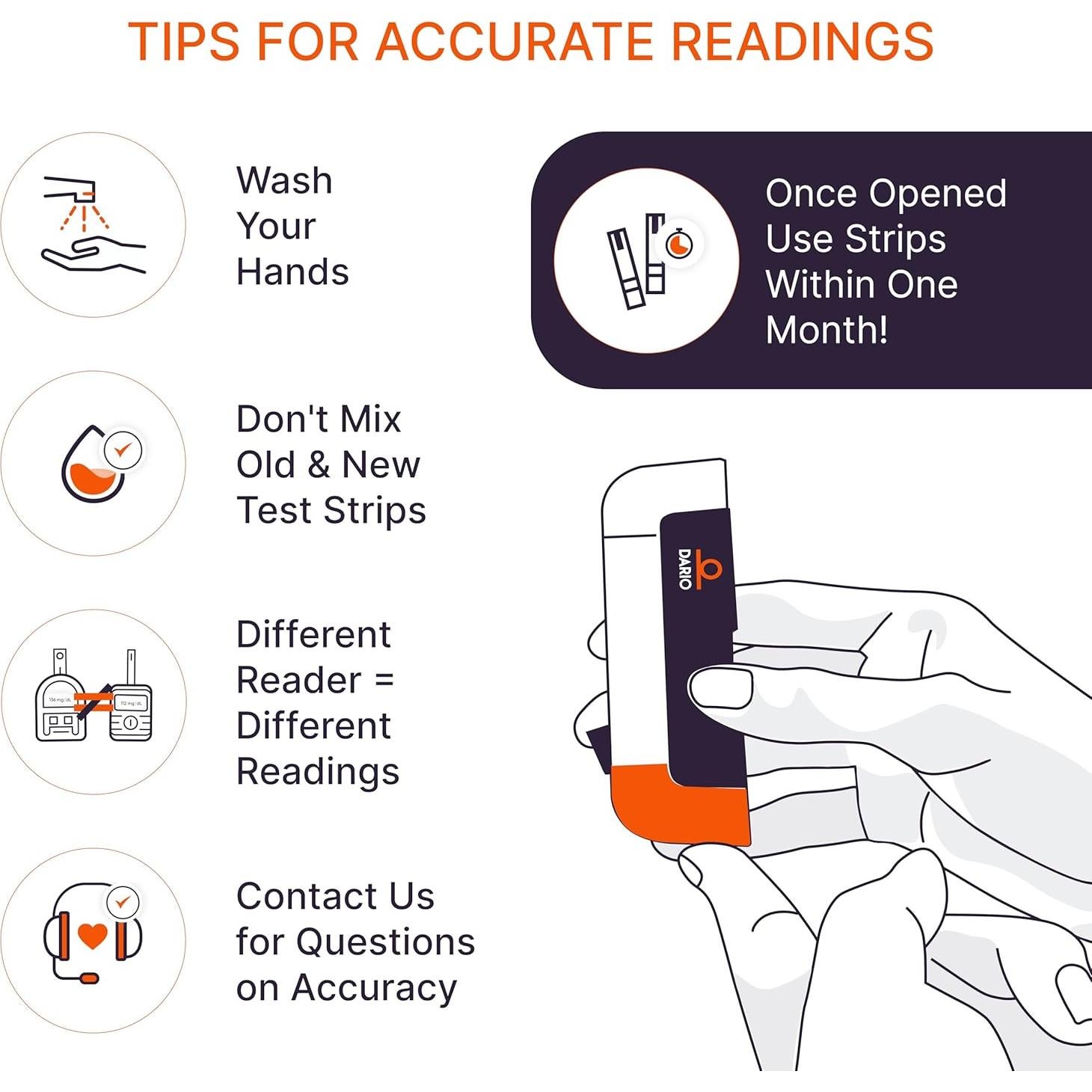 DARIO Kit de Monitor de Glucosa USB-C para Android - 25 Tiras y 10 Lancetas