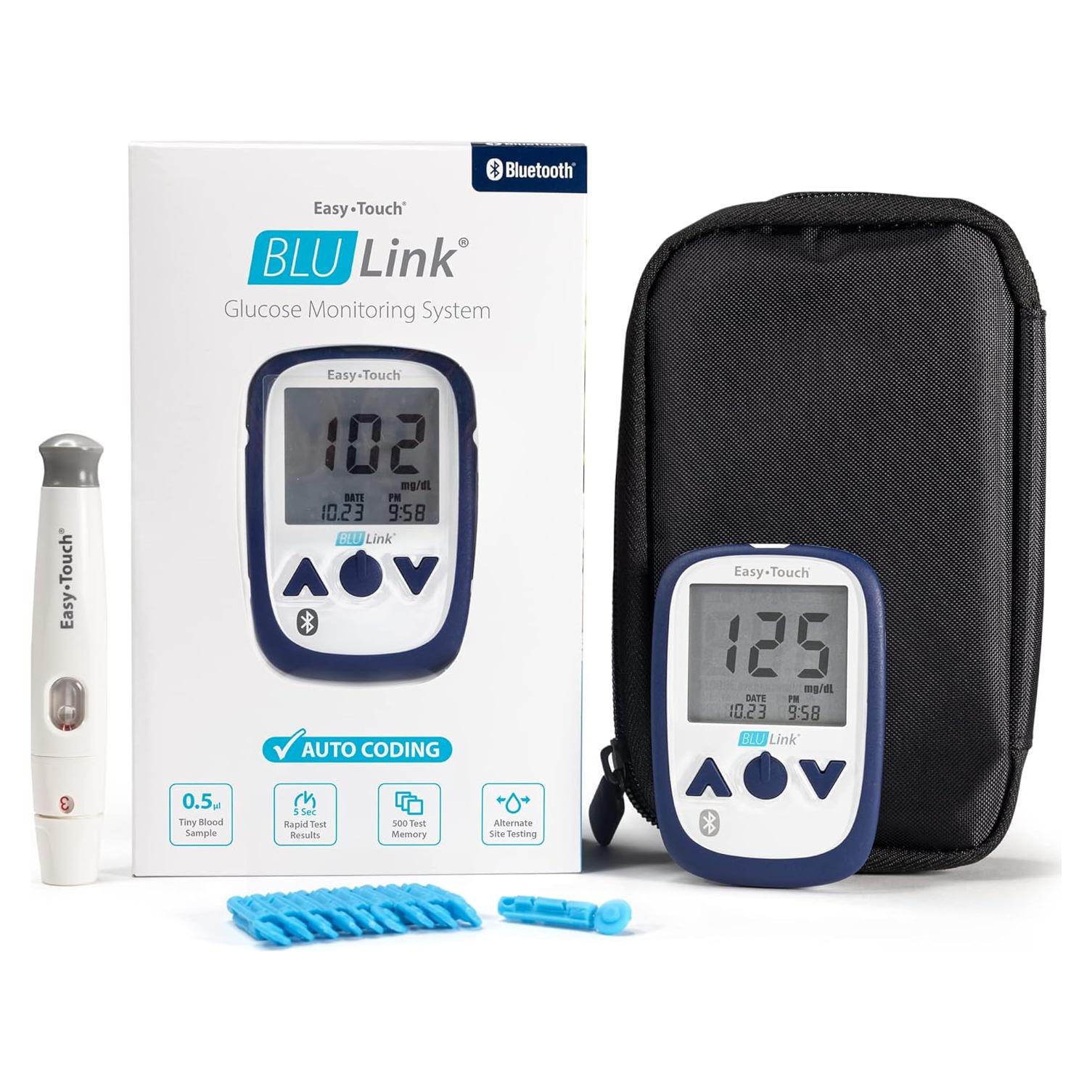 Monitor de Glucosa Easy Touch Blulink con Lancetas y App