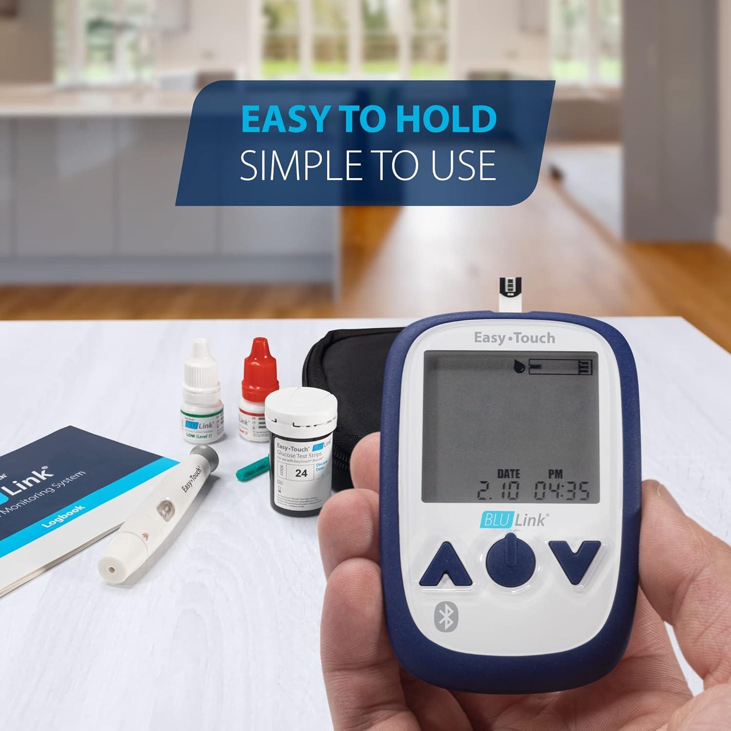 Monitor de Glucosa Easy Touch Blulink con Lancetas y App