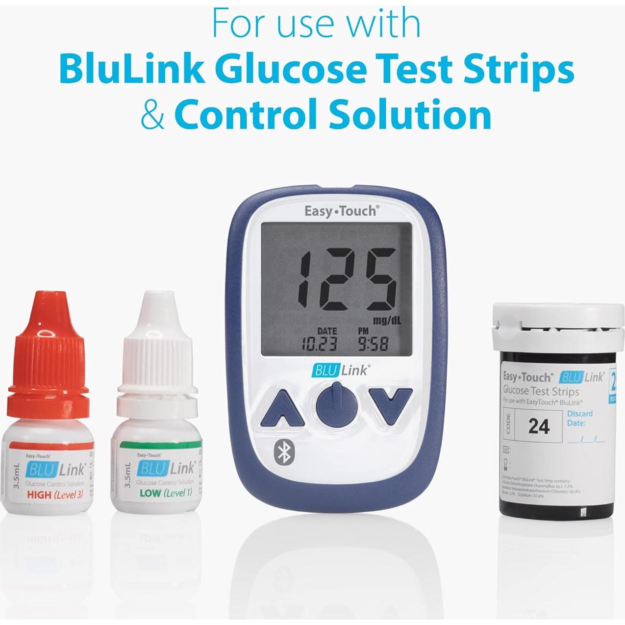 Monitor de Glucosa Easy Touch Blulink con Lancetas y App