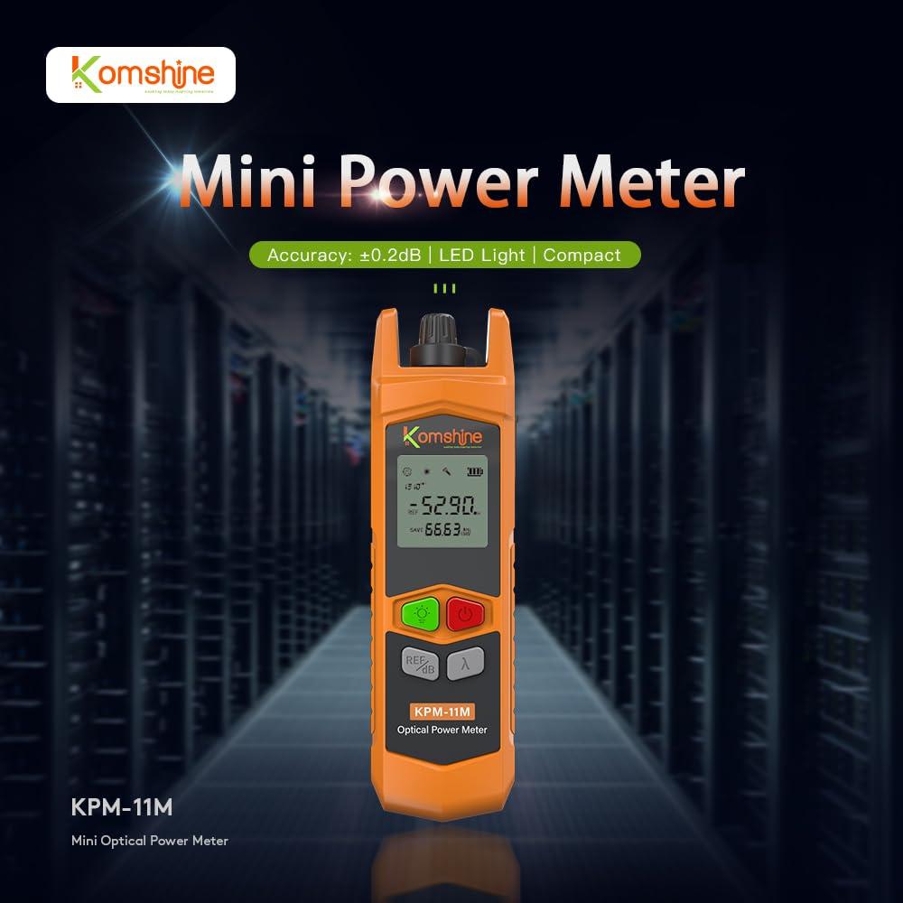 Medidor de Potencia de Fibra Óptica Komshine KPM-11M -50 a +26dBm