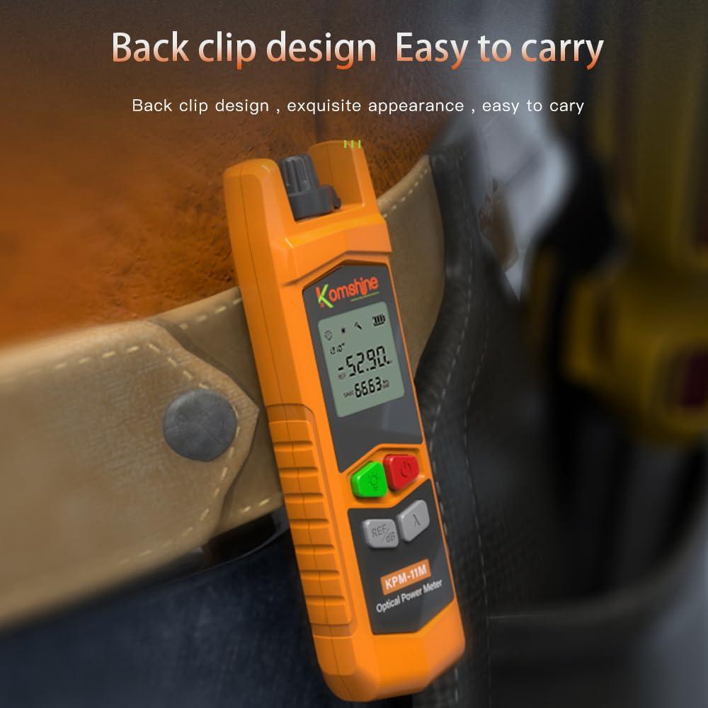Medidor de Potencia de Fibra Óptica Komshine KPM-11M -50 a +26dBm